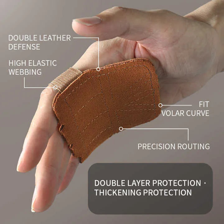 2 Pairs Dark Green Premium Leather Grip Protection for Fitness | 4-Finger Cowhide Weightlifting Gloves | Durable | Non-Slip | Abrasion-Resistant Support