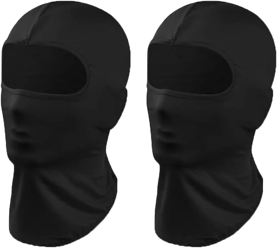 2x Ultra Thin Lycra Full Face Cover Ski Neck Gaiter Motorcycle Cycling Hunting Cap Balaclava Sun UV Protection Outdoor Sports