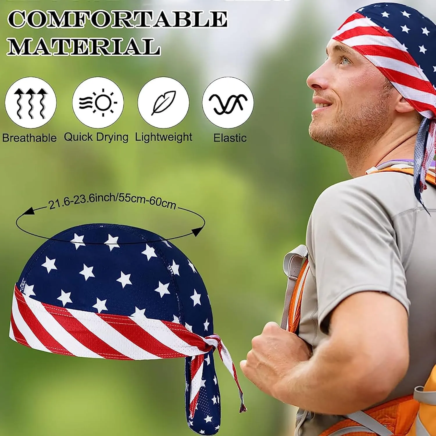 6 Pcs Cooling Cycling Caps Helmet Liner Men Women Skull Running Beanie Hat