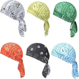 6 Pcs Cooling Cycling Caps Helmet Liner Men Women Skull Running Beanie Hat