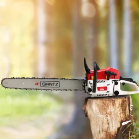 62CC Petrol Chainsaw 24" Bar, Anti-Vibration, Giantz