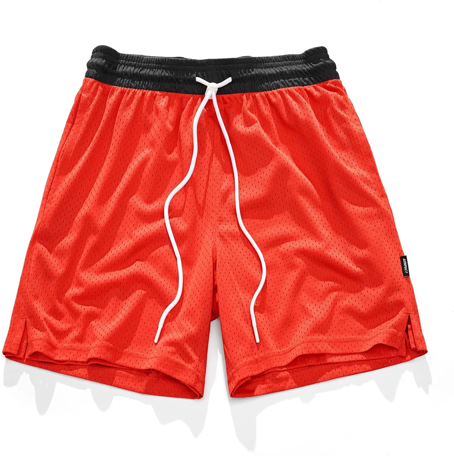 AIMPACT 7" Mens Mesh Shorts Athletic Basketball Shorts Double Layer Gym Workout Shorts with Pocket Drawstring Breathable