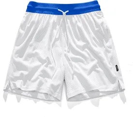 AIMPACT 7" Mens Mesh Shorts Athletic Basketball Shorts Double Layer Gym Workout Shorts with Pocket Drawstring Breathable