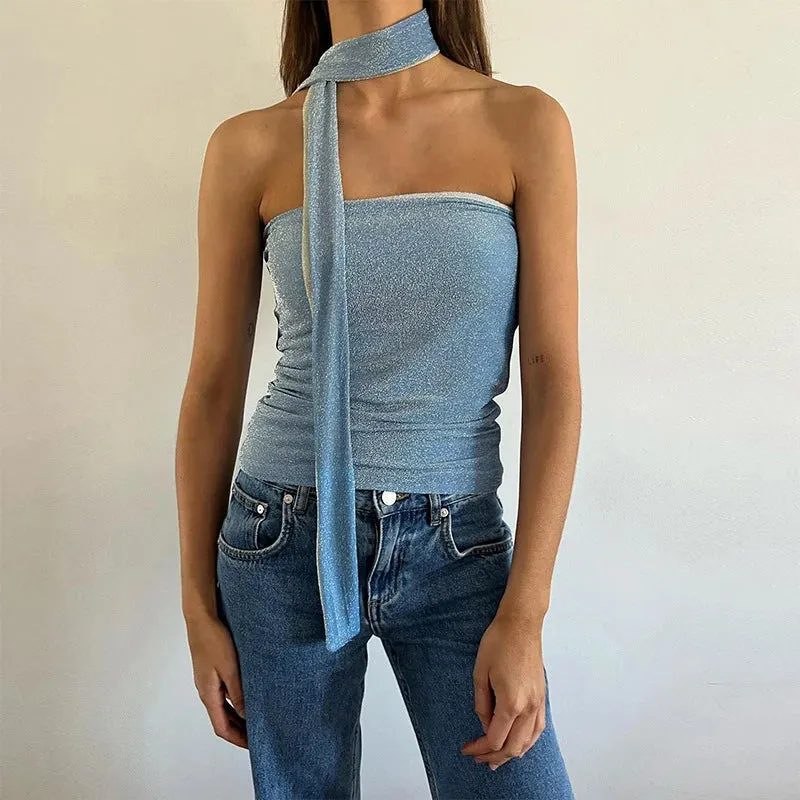 Allira Reversible Glitter Tube Top 