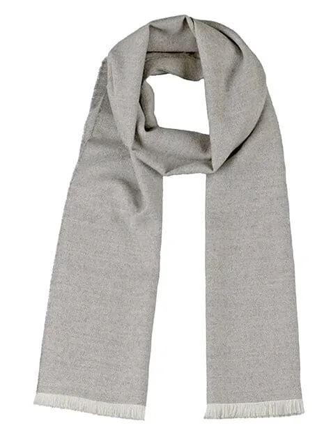 Alpaca Chevron-Patterned Scarf