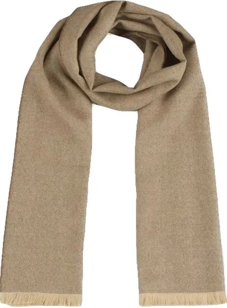 Alpaca Chevron-Patterned Scarf