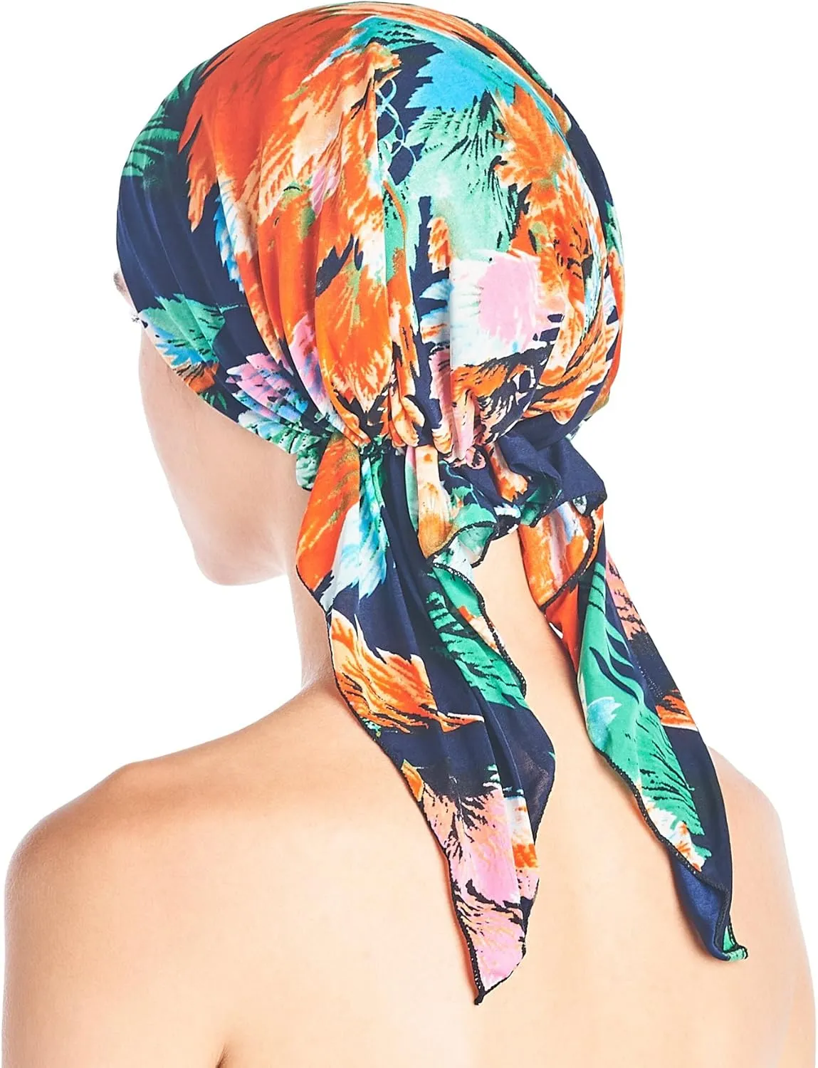 Ashford & Brooks Pre Tied Bandana Turban Chemo Head Scarf Sleep Hair Cover Hat