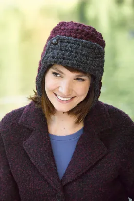 Aviator Earflap Cap Pattern (Crochet) - Version 3