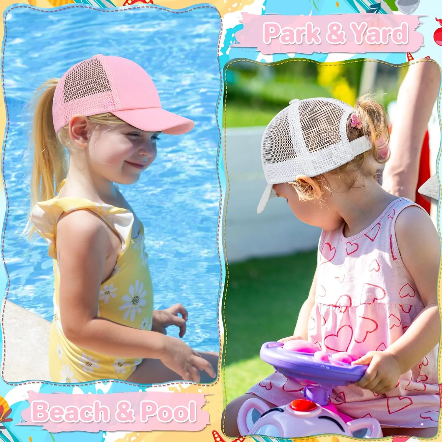 Baby Baseball Cap Toddler Hat with Mesh - Infant Boy & Girl Hats