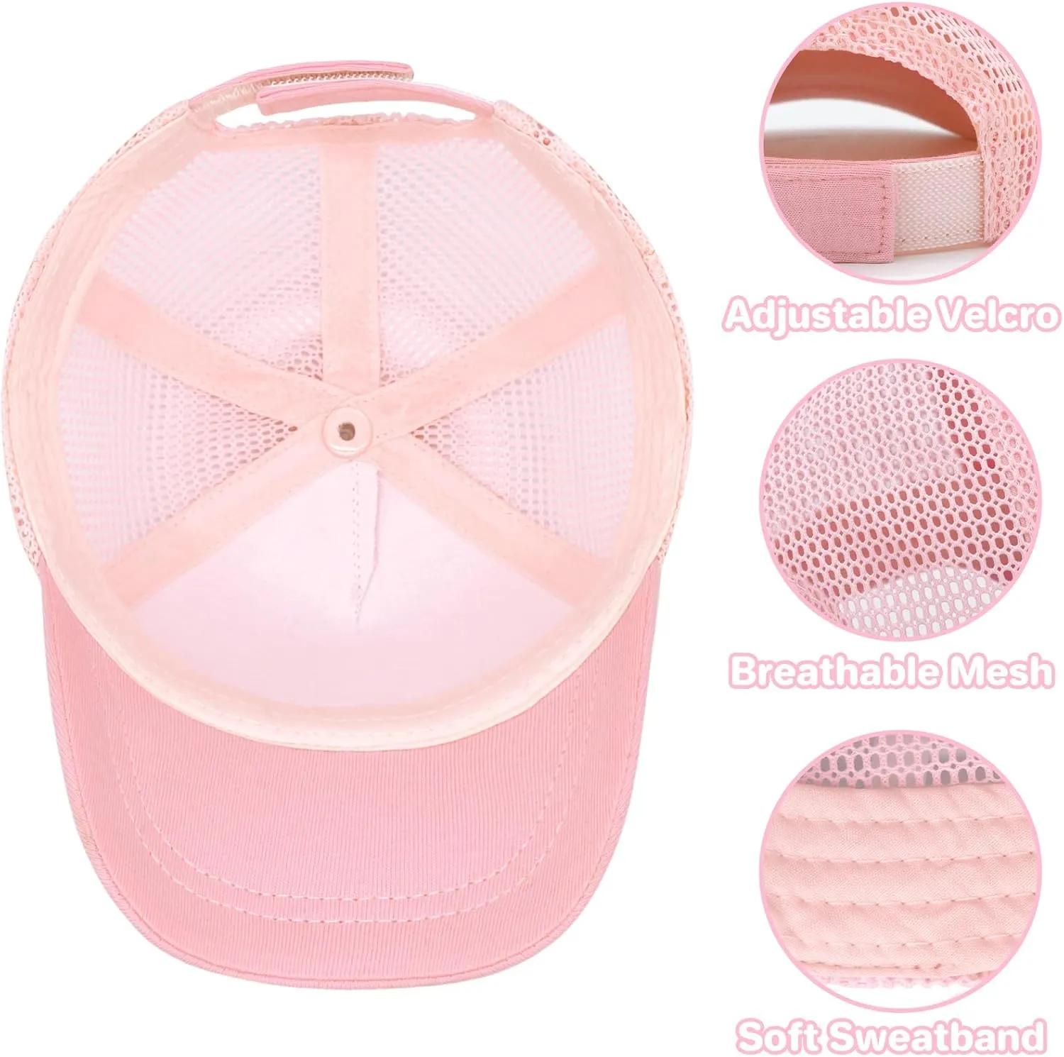 Baby Baseball Cap Toddler Hat with Mesh - Infant Boy & Girl Hats