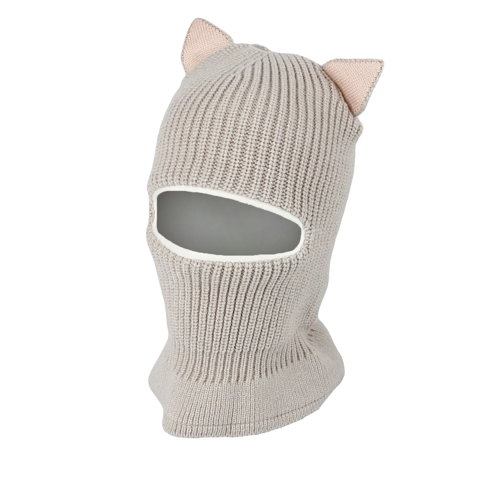 Baby Winter Knit Hat Toddler Earflap Mask Warm Beanie XZX0065
