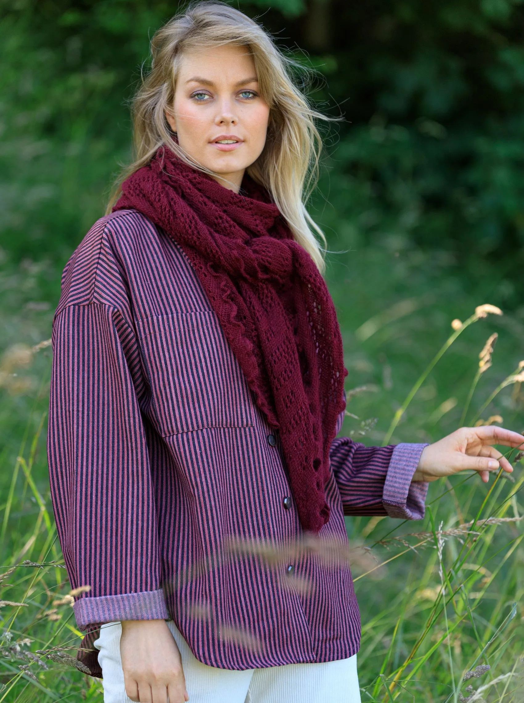 BCCAMILLE winter scarf - Wine