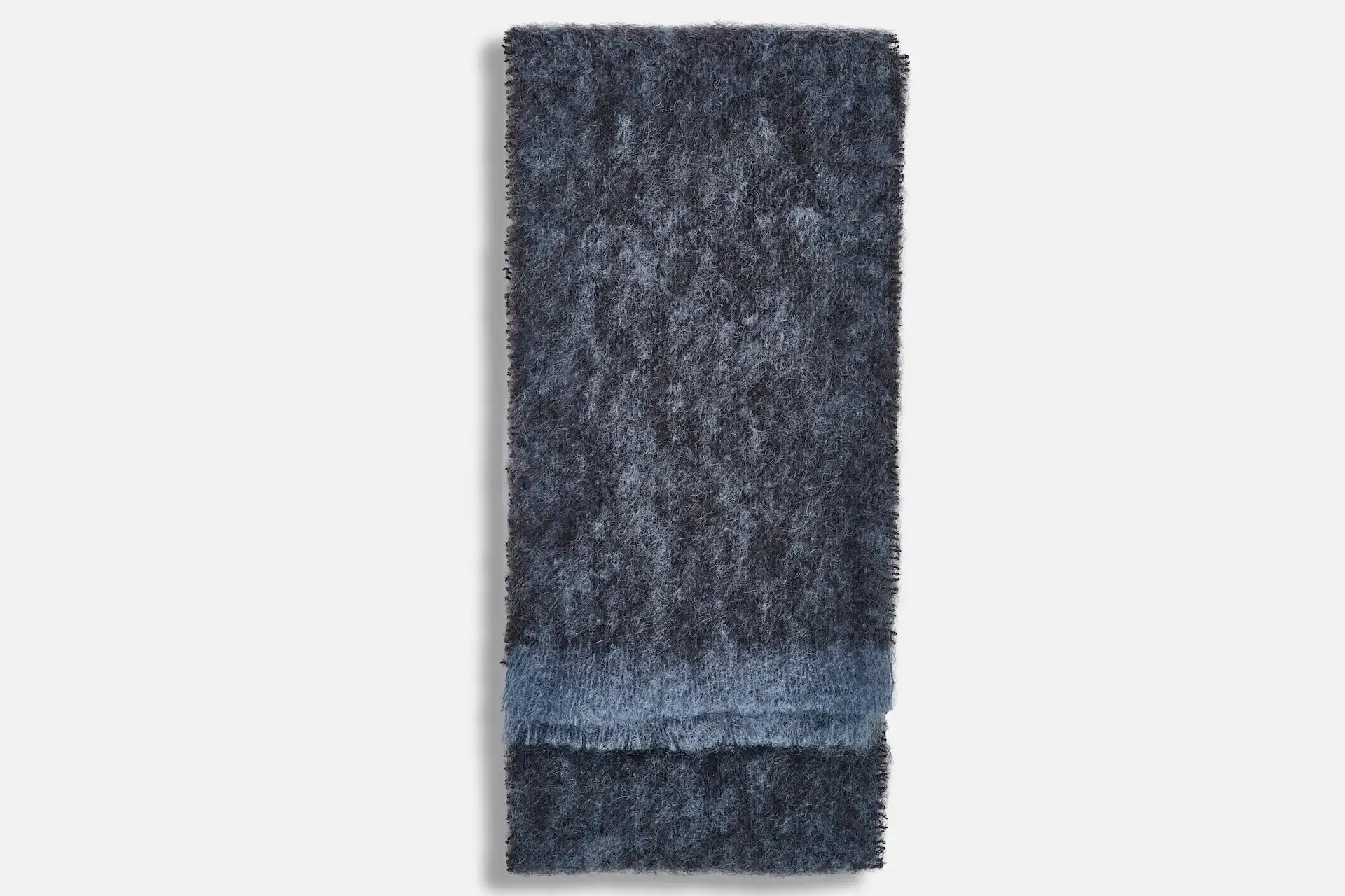 Black Clash Mohair Scarf