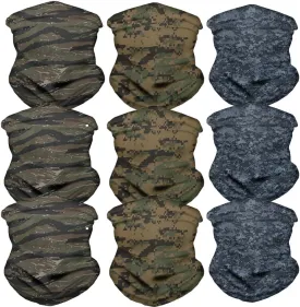 Buybai Balaclava Seamless Headbands Headwear Neck Gaiter Headwrap Sport Sweatband