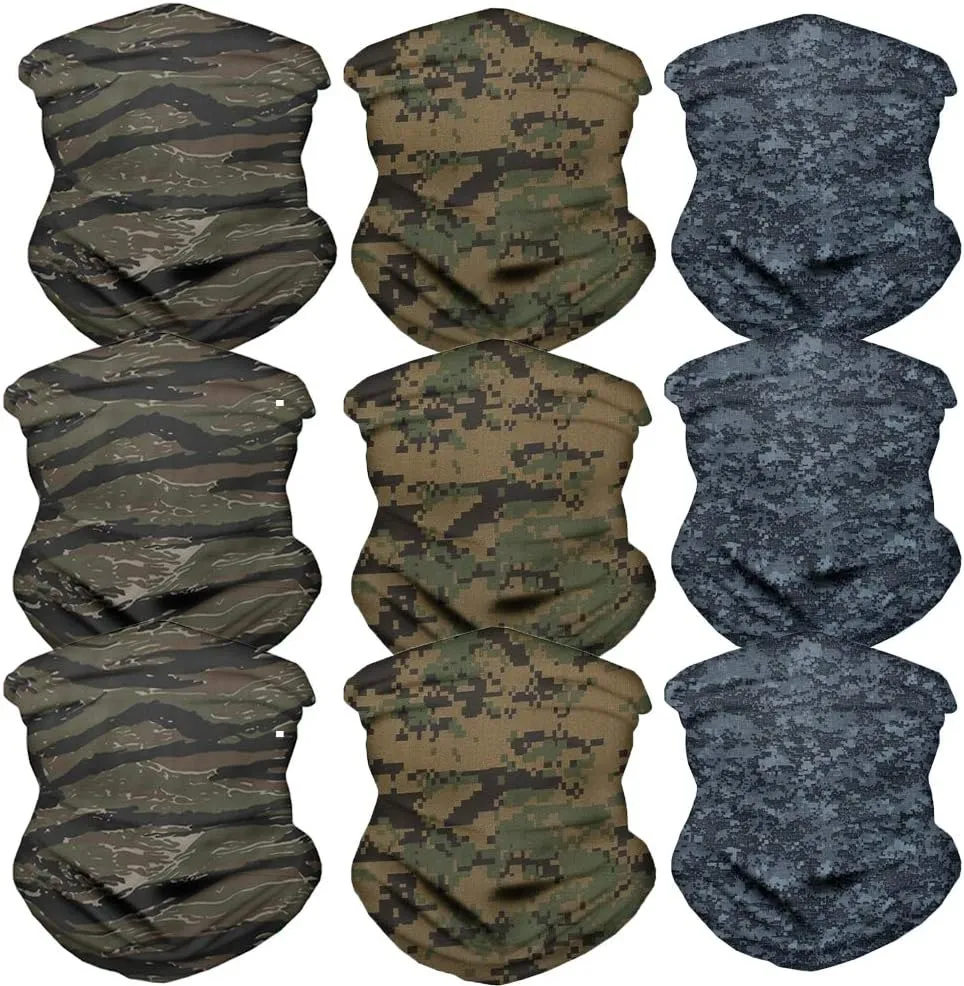 Buybai Balaclava Seamless Headbands Headwear Neck Gaiter Headwrap Sport Sweatband