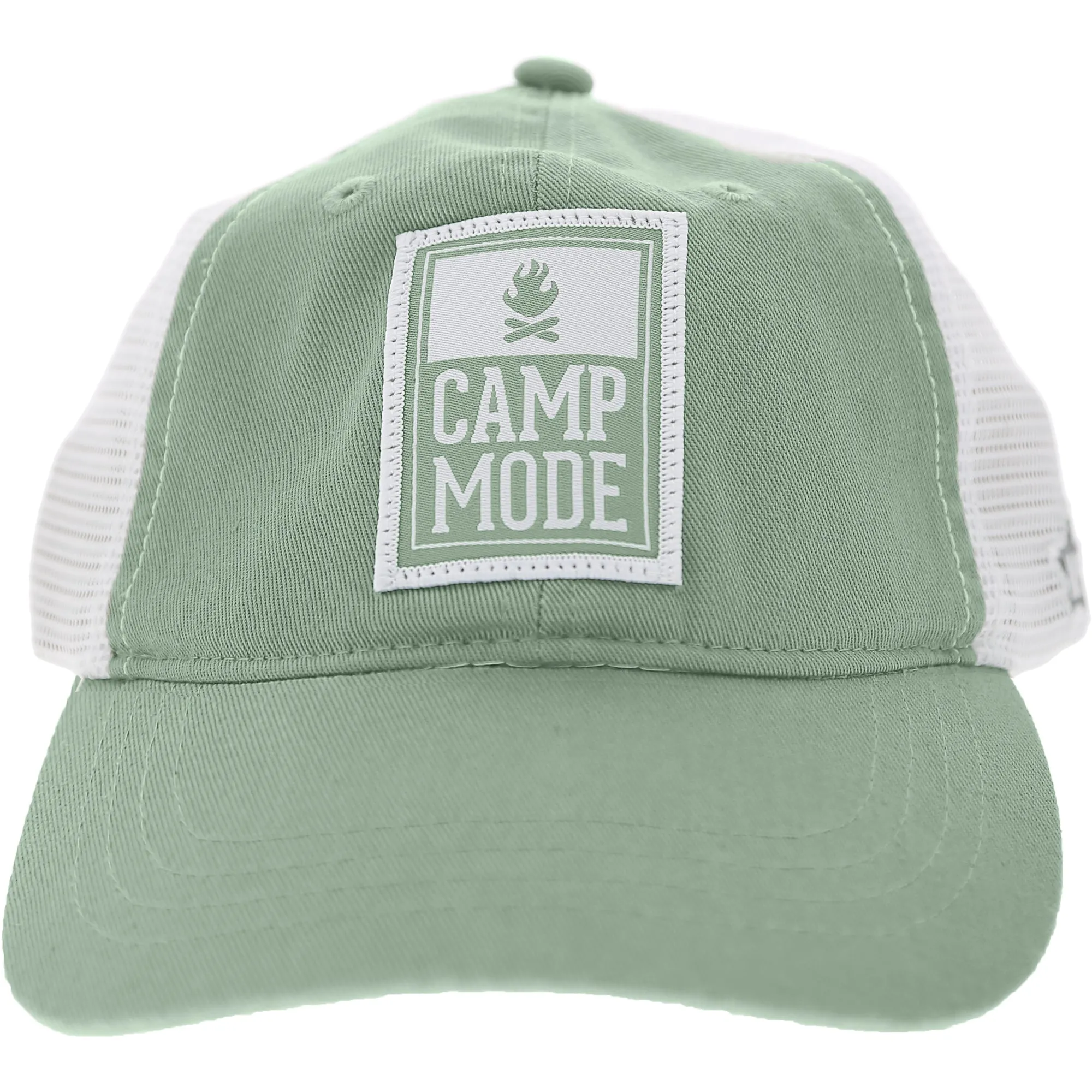 Camp Icon Moss Green Adjustable Mesh Hat