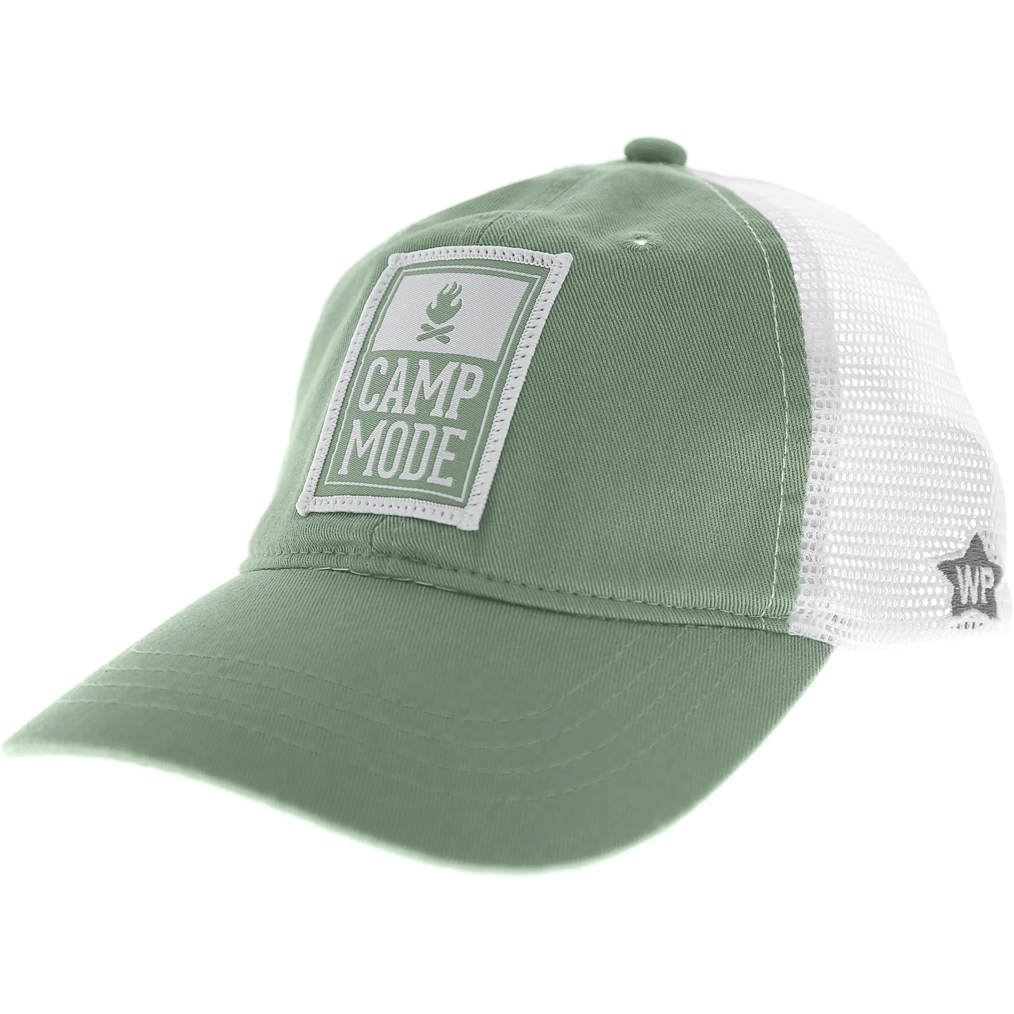 Camp Icon Moss Green Adjustable Mesh Hat