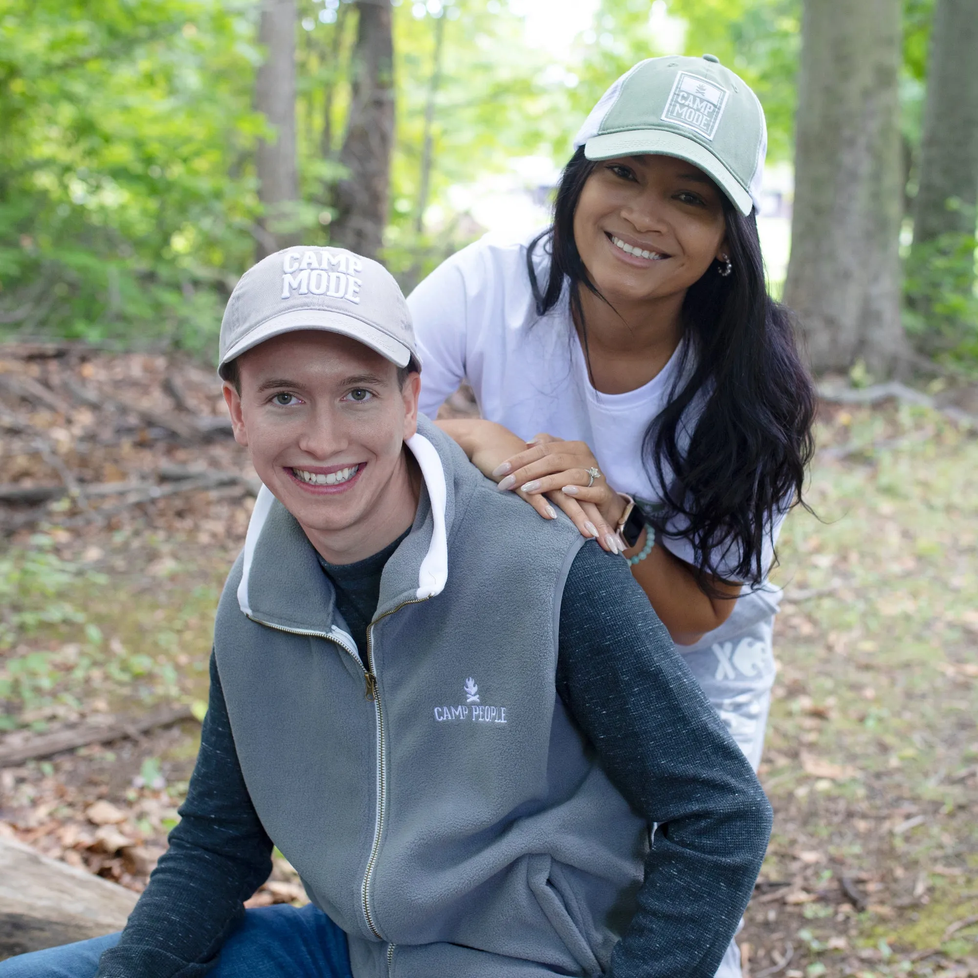 Camp Icon Moss Green Adjustable Mesh Hat