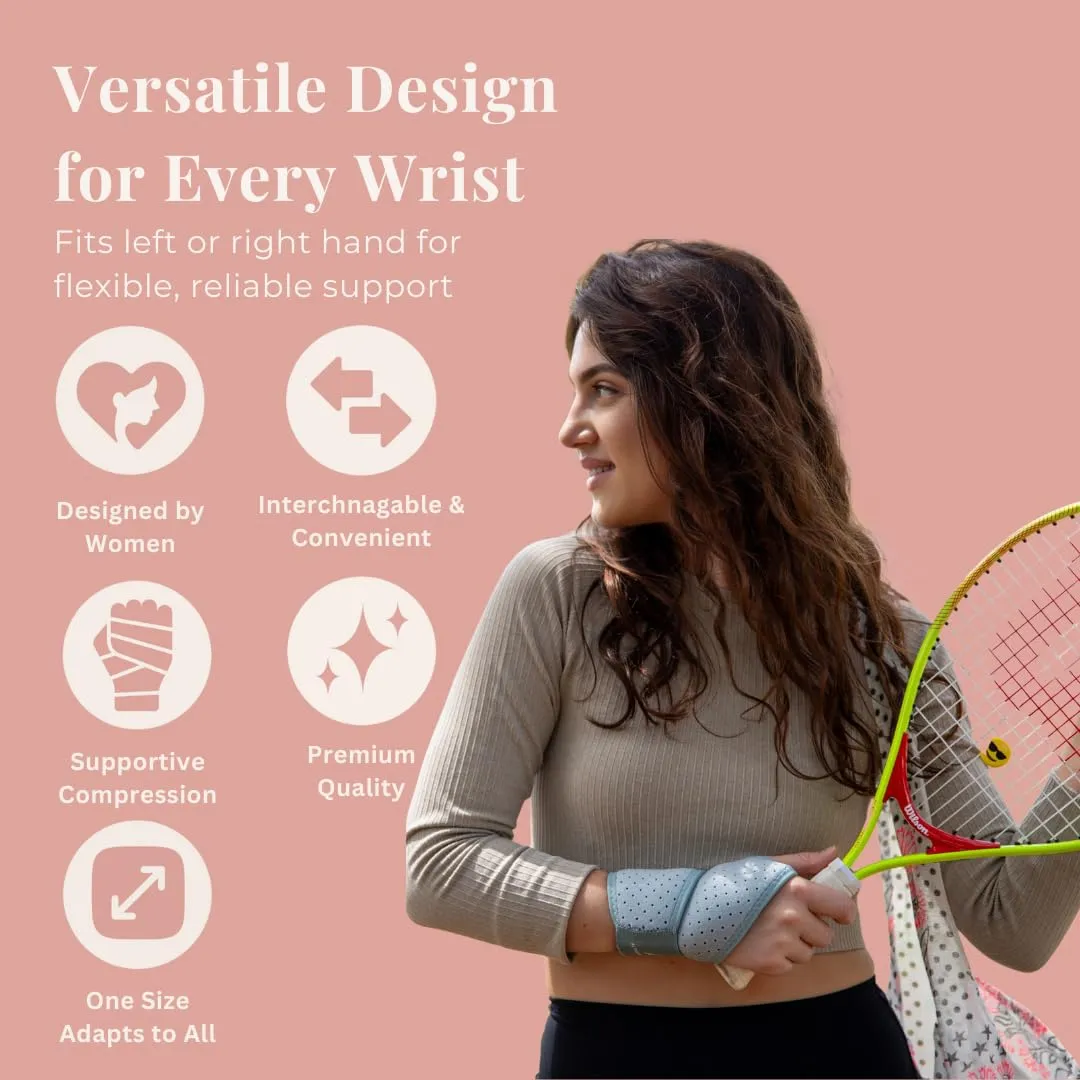 Carpal Tunnel Wrist Brace Left Hand, Right Hand for Women, Wrist Support Brace Night Support, Keyboard, Weightlifting, Pain Relief, 2 Pack, Sage Green