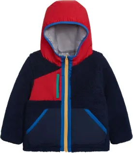Carter's Boys Midweight Reversible Sherpa-to-Poly Hooded Jacket