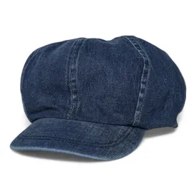 Chokore Denim Newsboy Cap (Dark Blue)