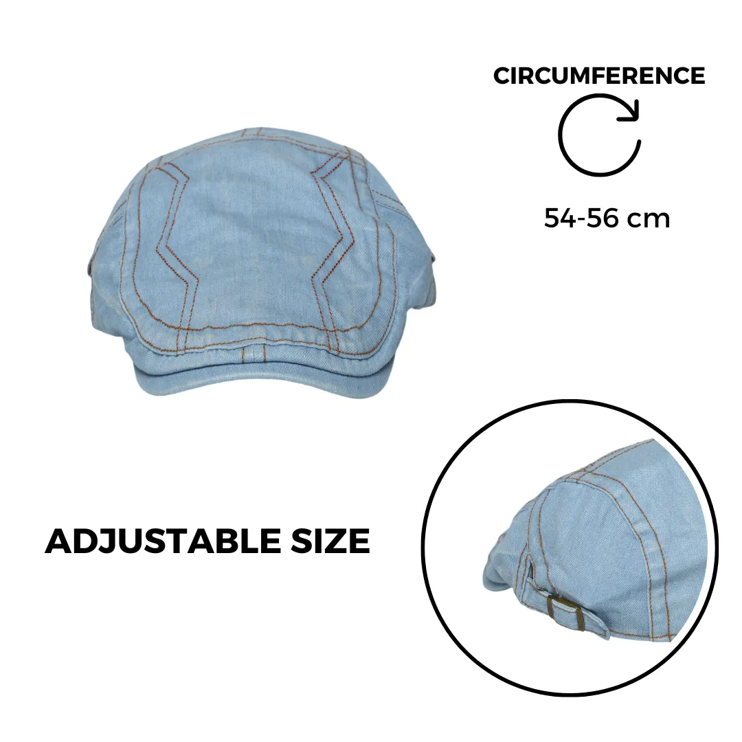 Chokore Denim Retro Ivy Cap (Blue White)