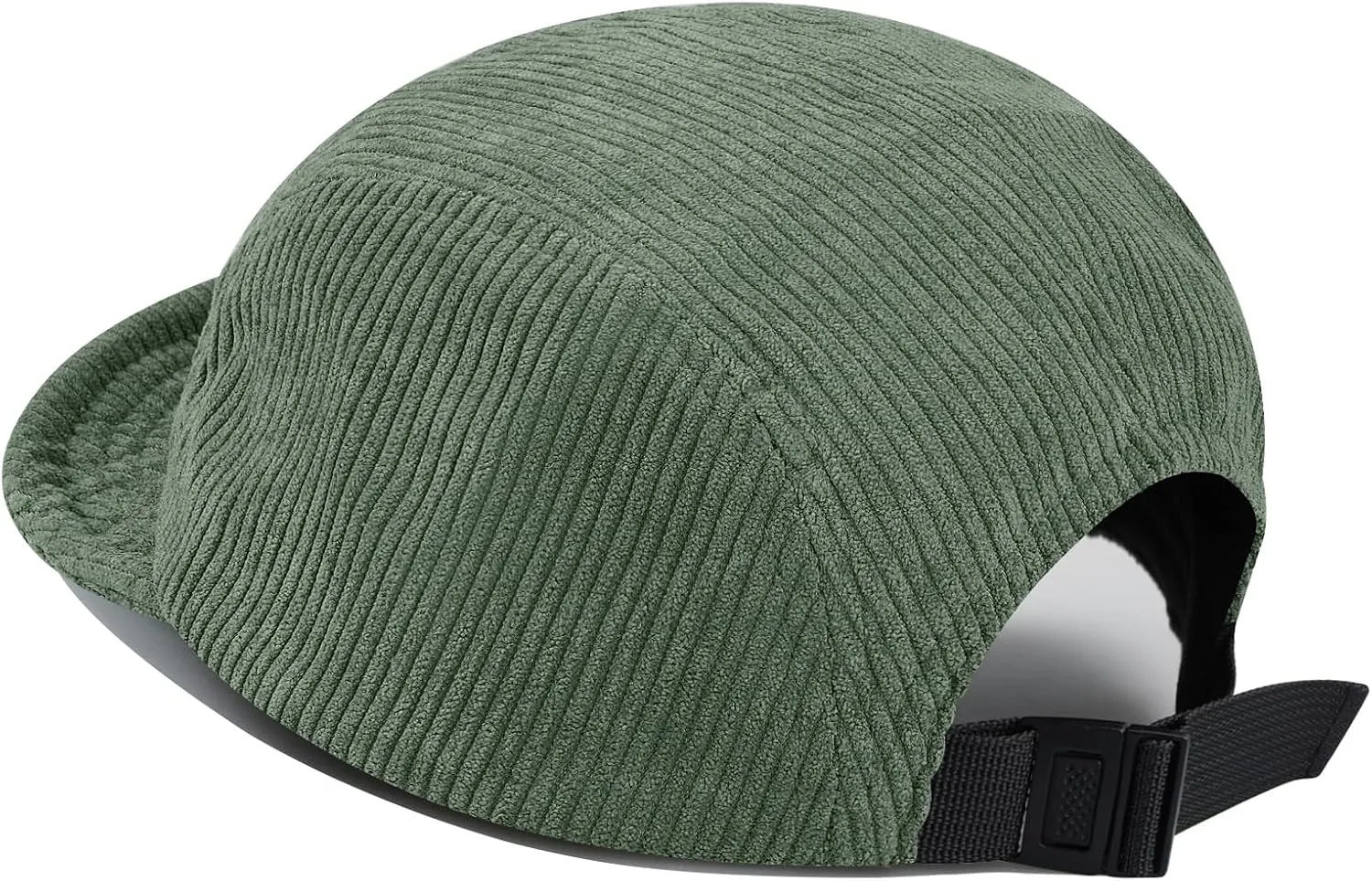 Clakllie Corduroy 5 Panel Hat Short Brim Baseball Cap Urban Street Flat Bill Hats Cooling Trucker Hats Snapback Fitted Cap