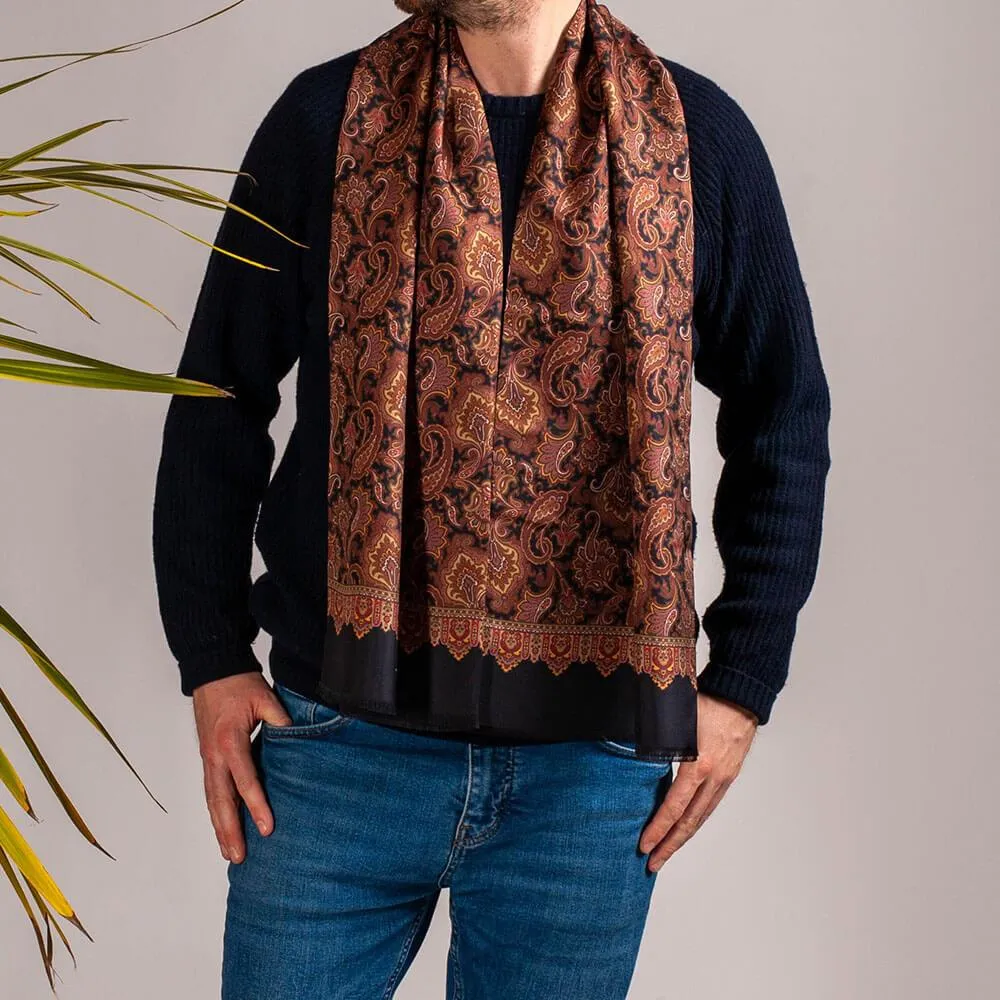 Concordia Italian Reversible Silk Scarf