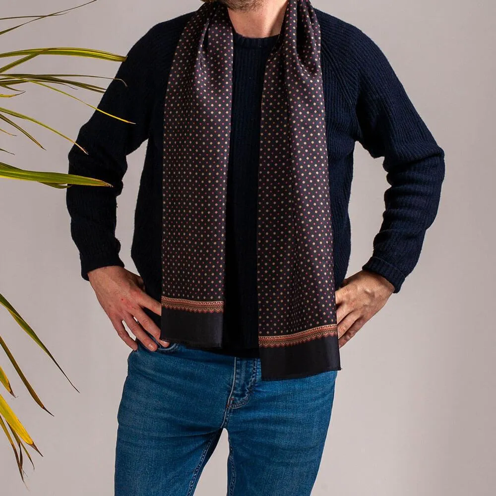Concordia Italian Reversible Silk Scarf