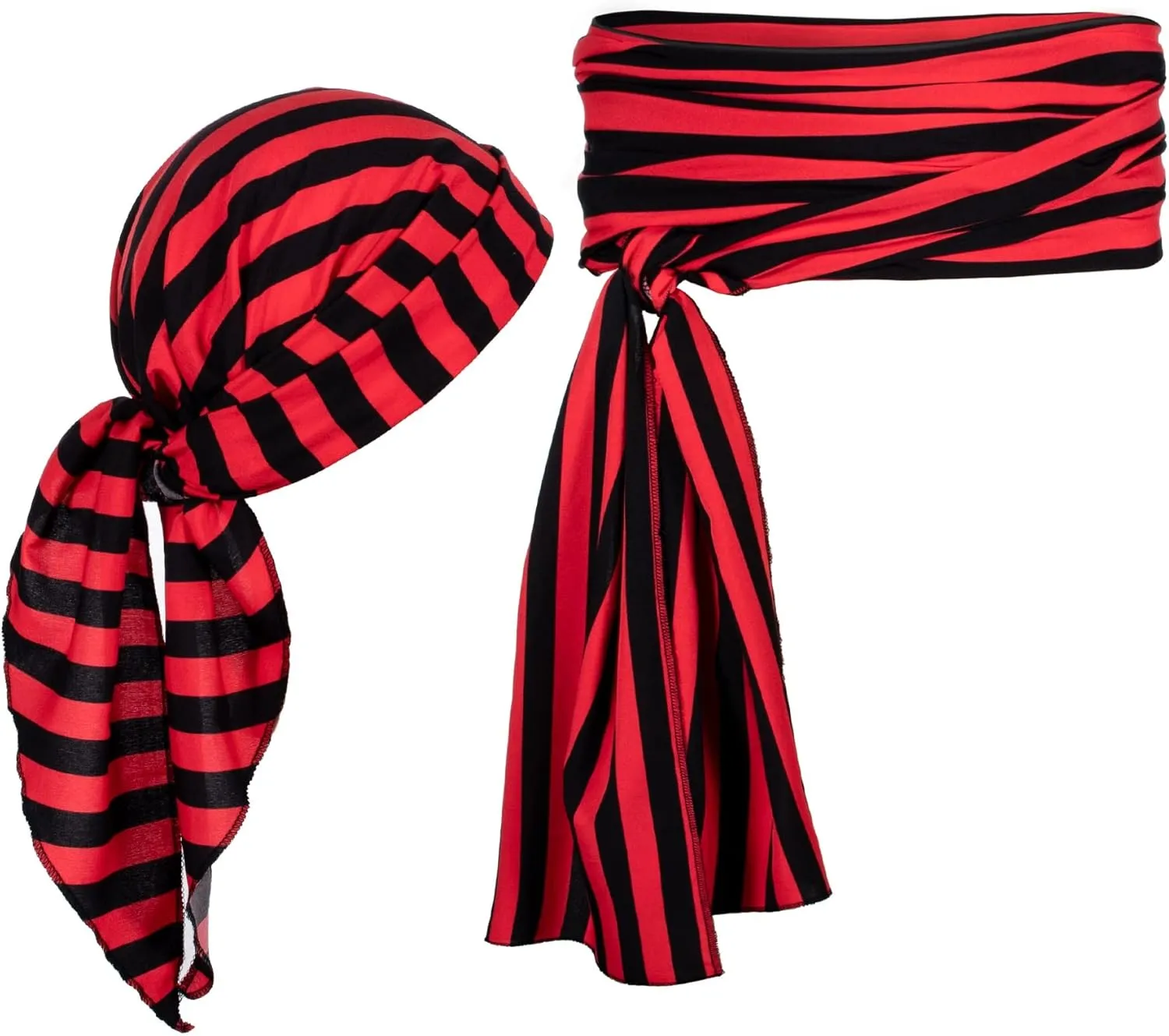 Costume Accessories: Plus Size Pirate Scarf Belt Waist Sash and Head Bandanas for Halloween Women Men