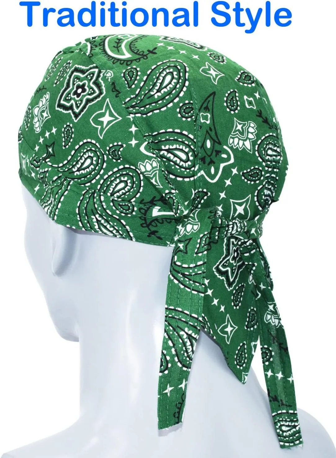 Cotton Doo Rags Skull Beanie Hat Bandana Motorcycle Dew Rag Hard Hats Liner Welder Chef Do Rags for Men and Women