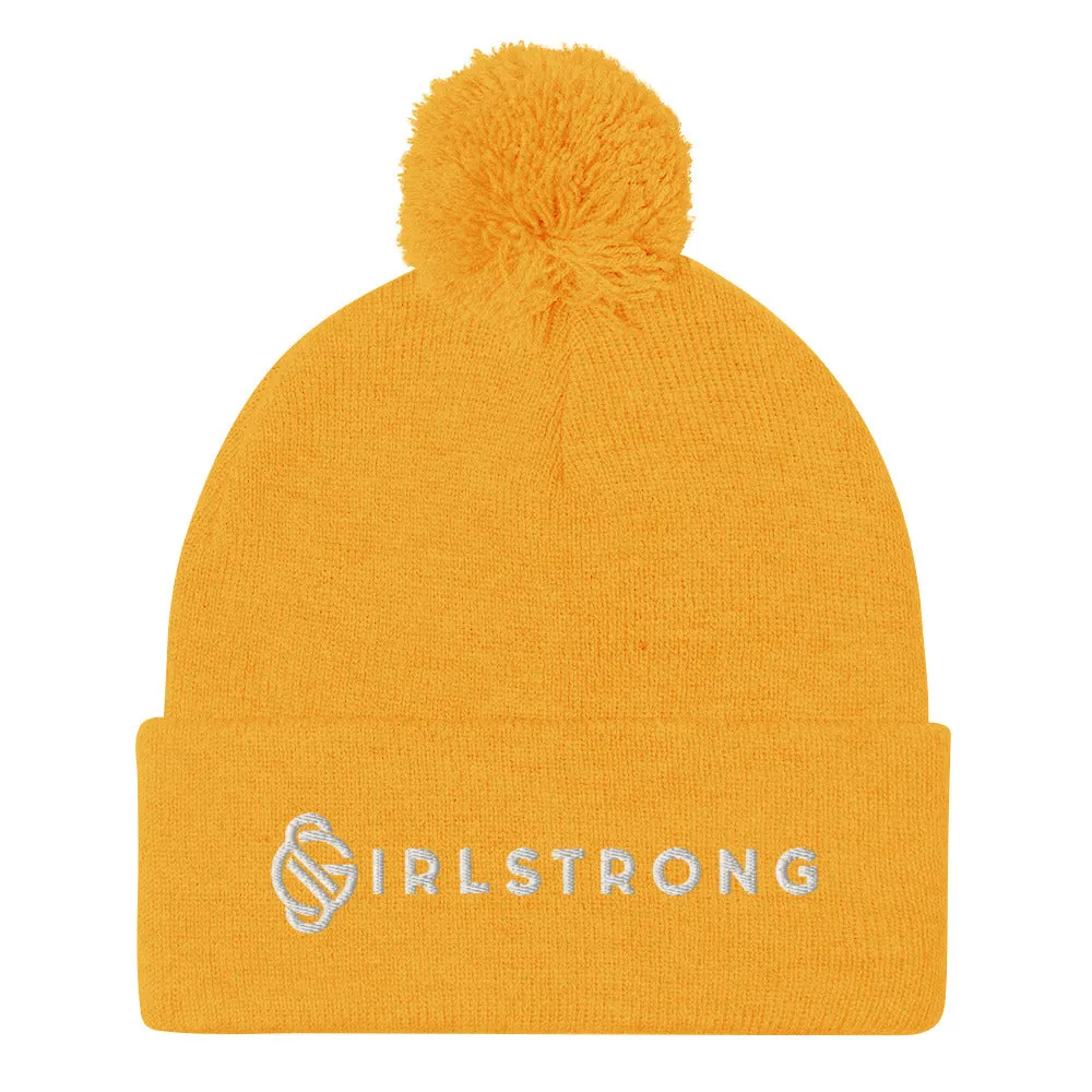 COZY,WARM POM POM BEANIE GS LOGO AVAILABLE IN 12 TRENDY COLORS