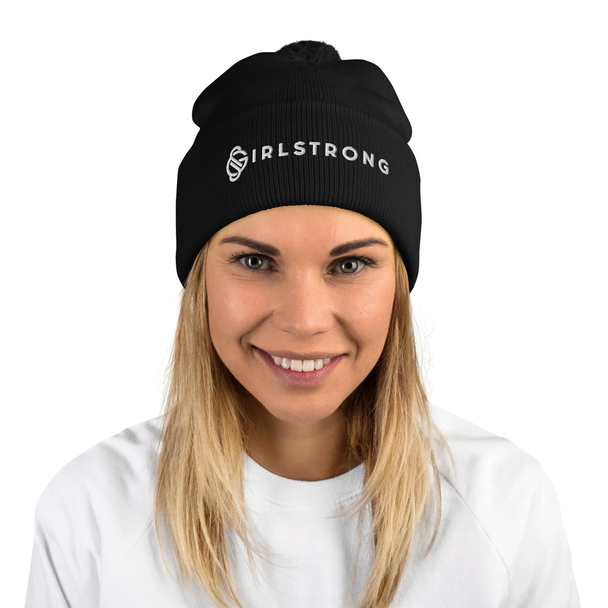 COZY,WARM POM POM BEANIE GS LOGO AVAILABLE IN 12 TRENDY COLORS