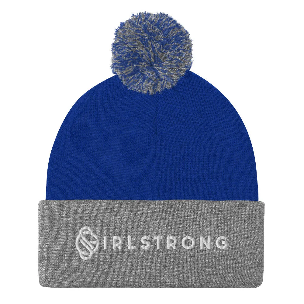 COZY,WARM POM POM BEANIE GS LOGO AVAILABLE IN 12 TRENDY COLORS