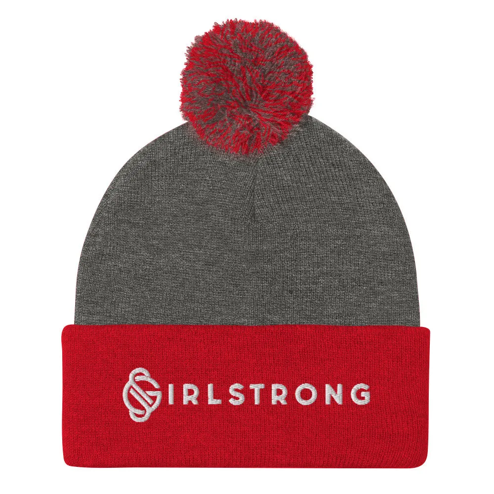 COZY,WARM POM POM BEANIE GS LOGO AVAILABLE IN 12 TRENDY COLORS