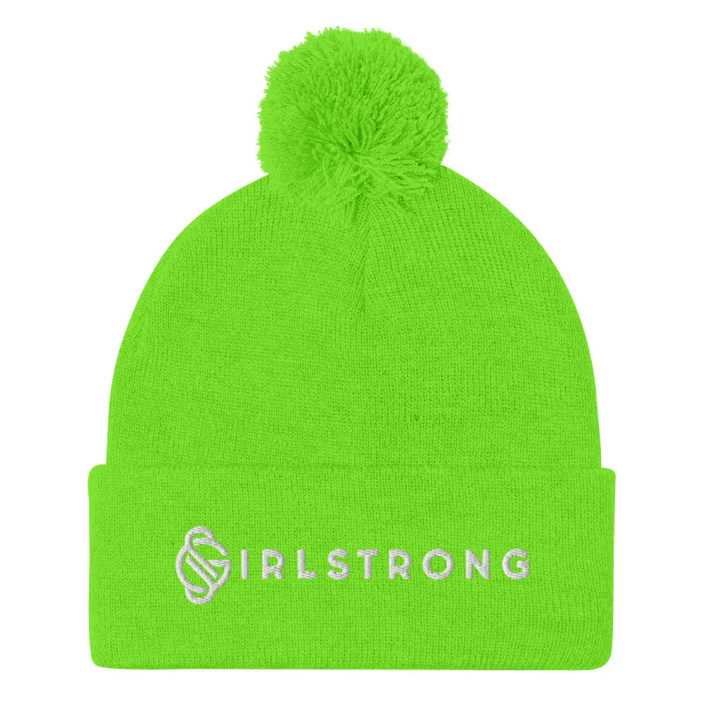 COZY,WARM POM POM BEANIE GS LOGO AVAILABLE IN 12 TRENDY COLORS