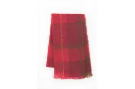Cranberry Drumin Mohair Scarf