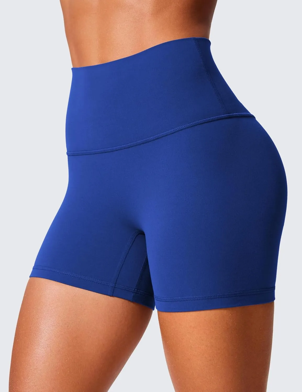 CRZ YOGA Secretsculpt Womens Butterlift High Waist Scrunch Butt Biker Shorts 4 Inches - No Front Seam Workout Gym Booty