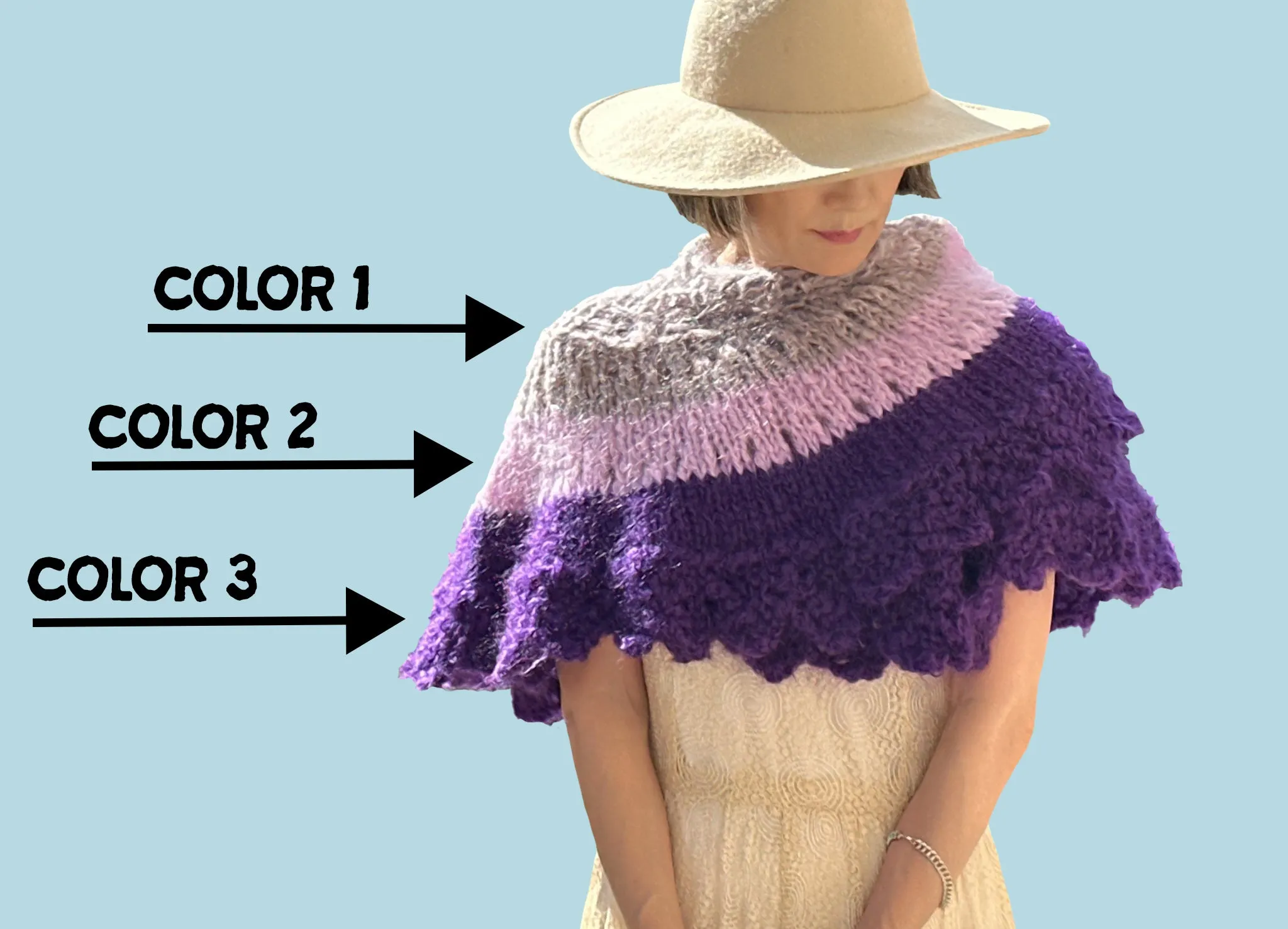DIY Kit - Lace Shawl - Mohair So Soft