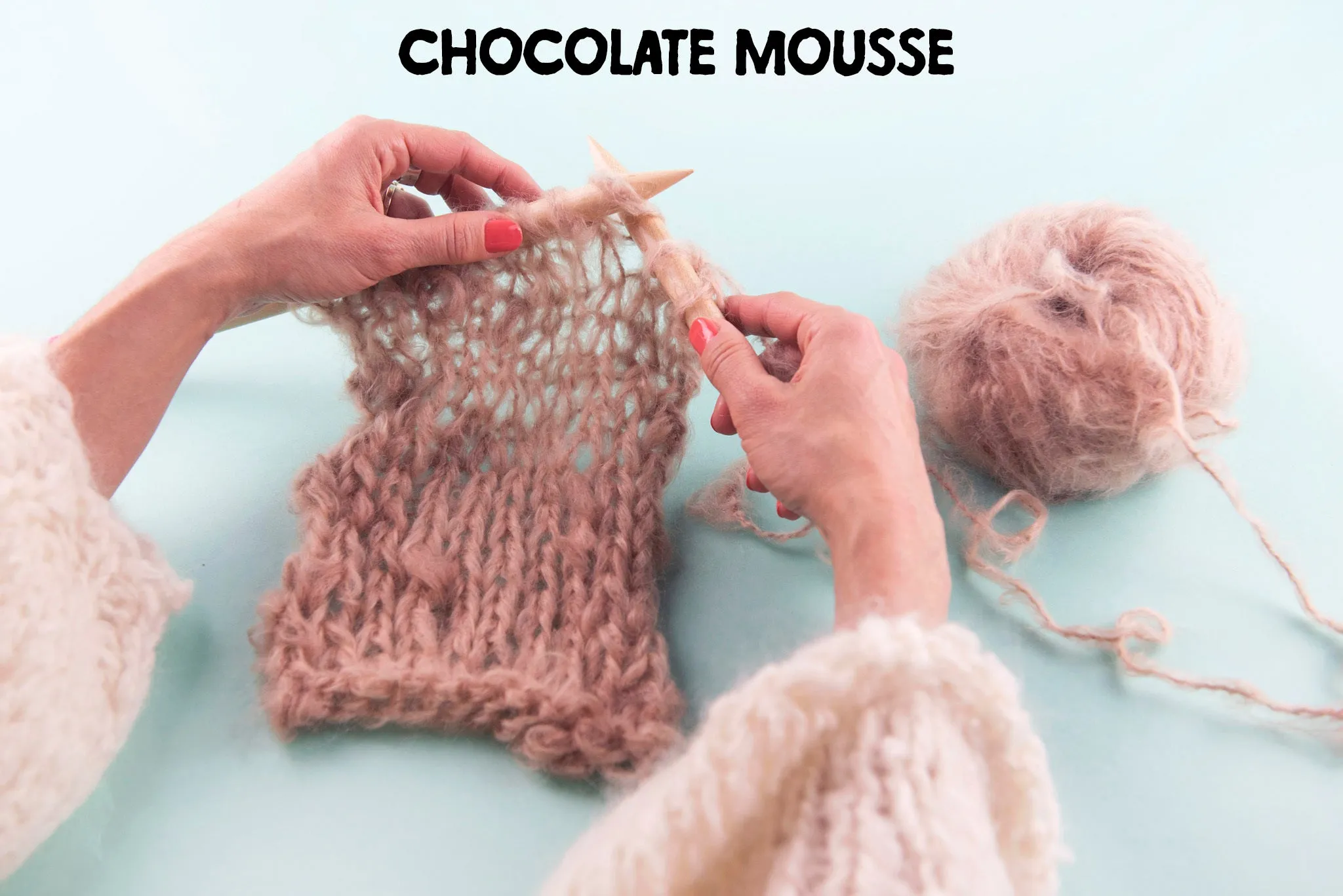 DIY Kit - Stockinette Scarf - Mohair So Soft