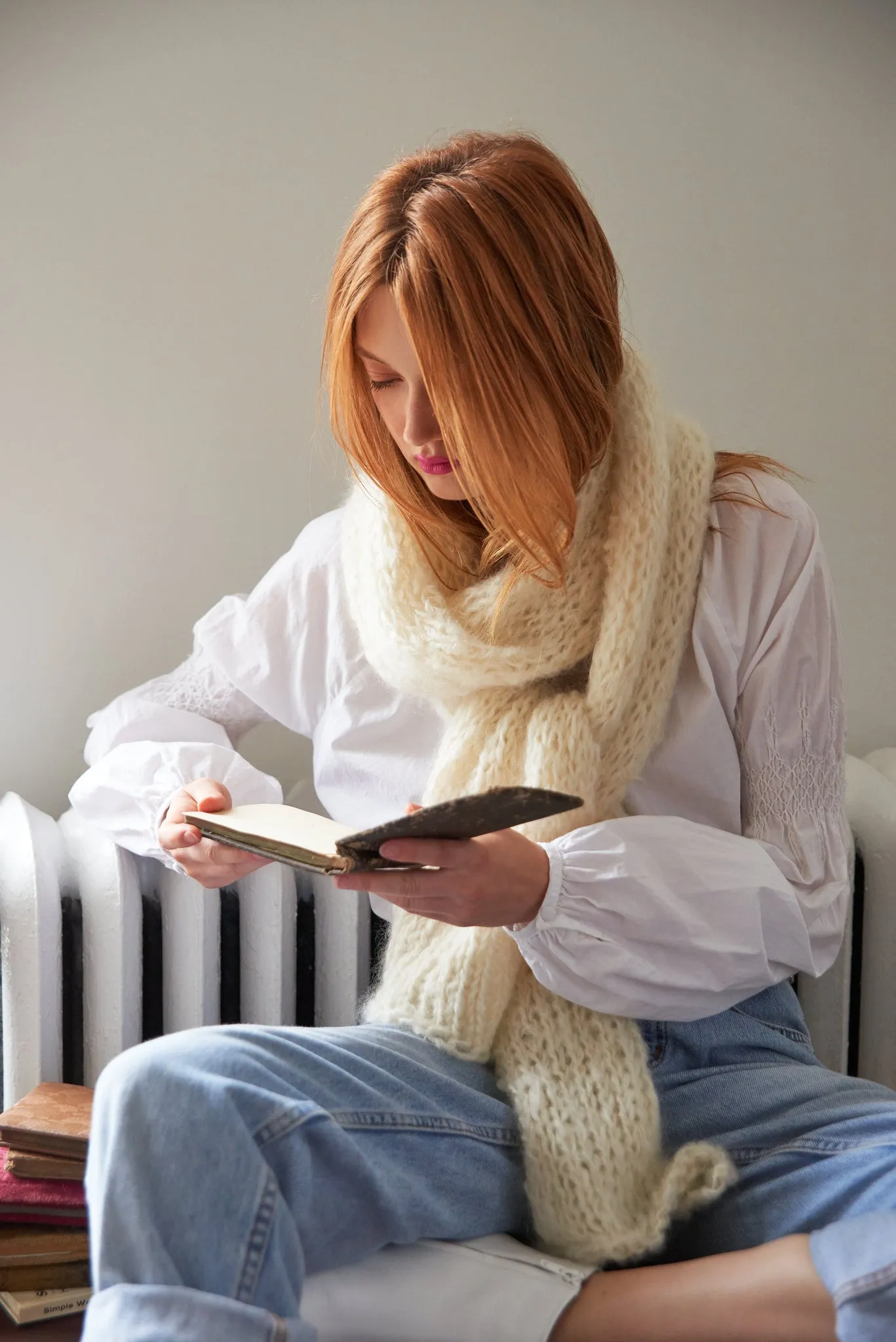 DIY Kit - Stockinette Scarf - Mohair So Soft