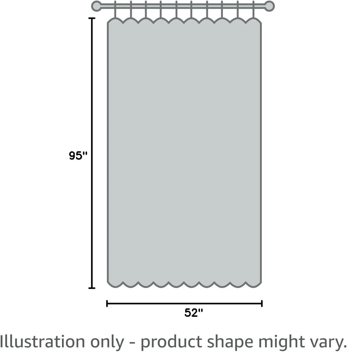 Elrene Home Fashions Athena Faux Crushed-Silk Window Curtain Panel and Valance Set, 52"x95" (2 Panels) & 1 Valance, Ivory