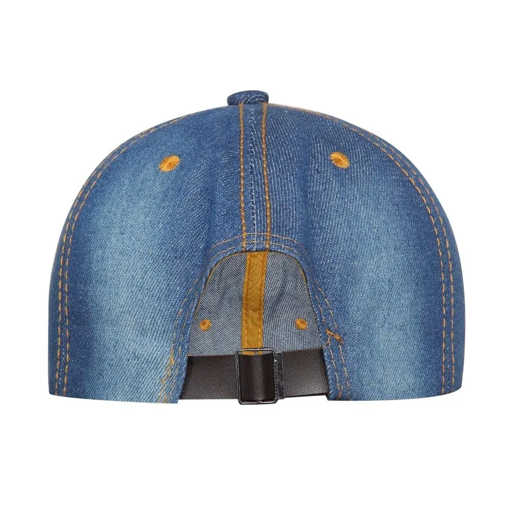 Fabseasons DenimBlue Denim Shades Studded Cap , Adjustable strap