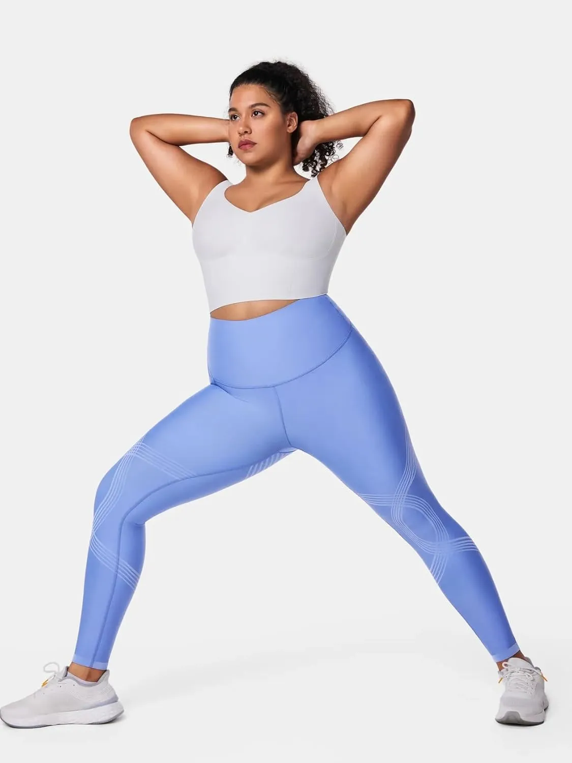Fanka Compression Body Sculpt Side Pocket Leggings for Women No See Through Reversible Wear High Waisted Yoga Pants Workout