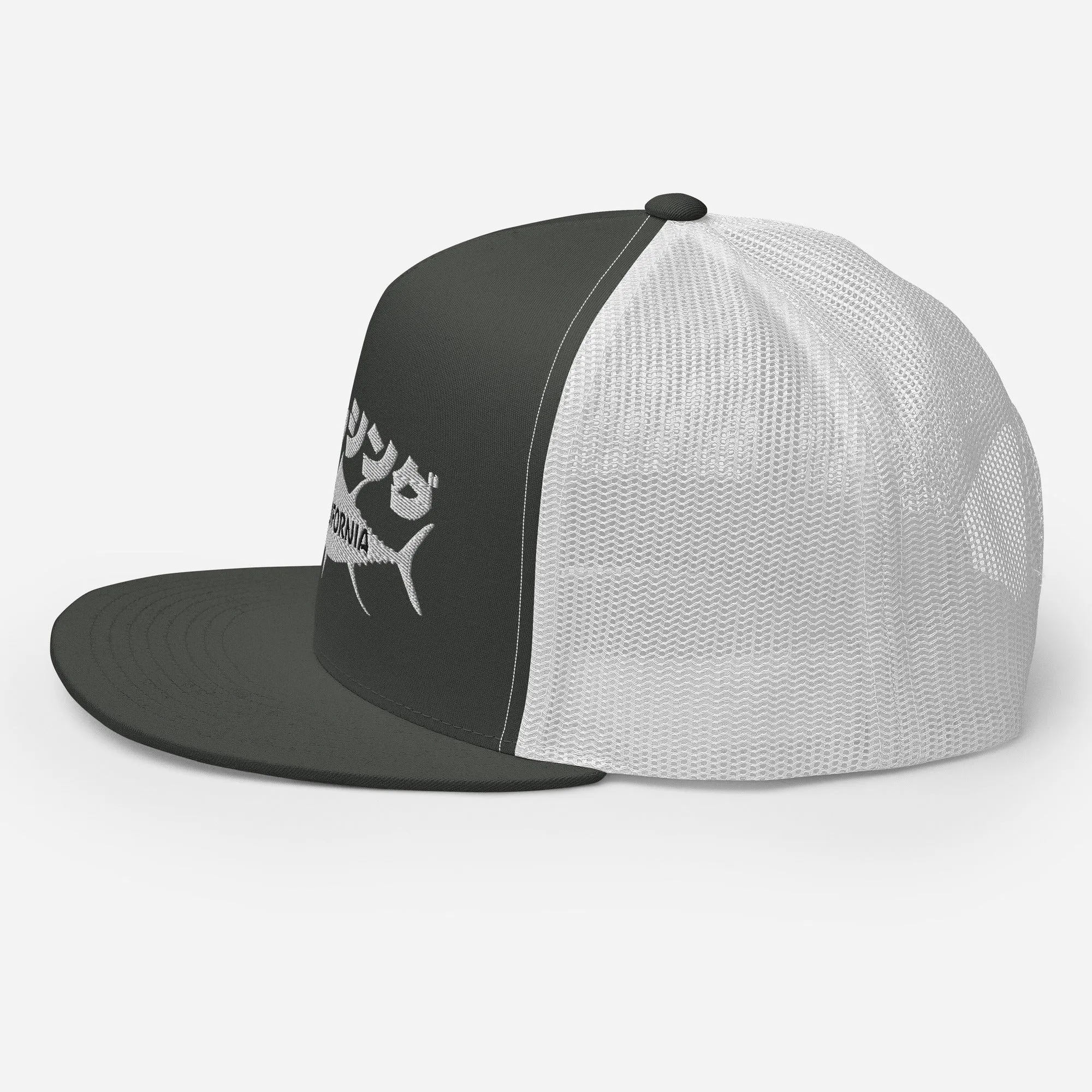 Fishing  California, Japanese katakana, Trucker Cap