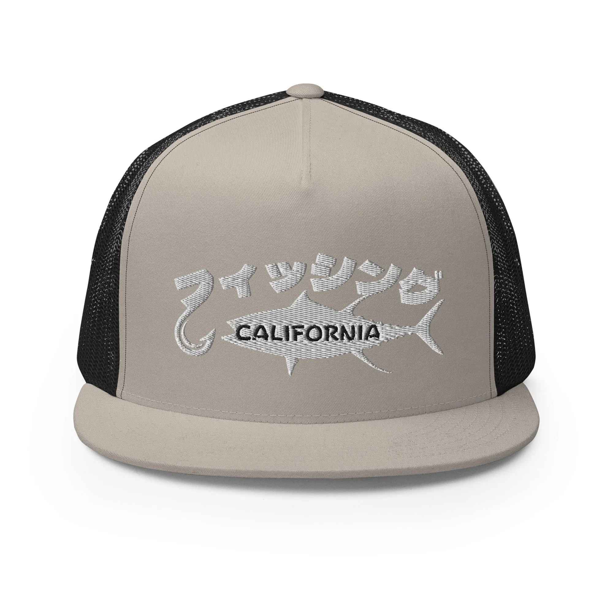 Fishing  California, Japanese katakana, Trucker Cap