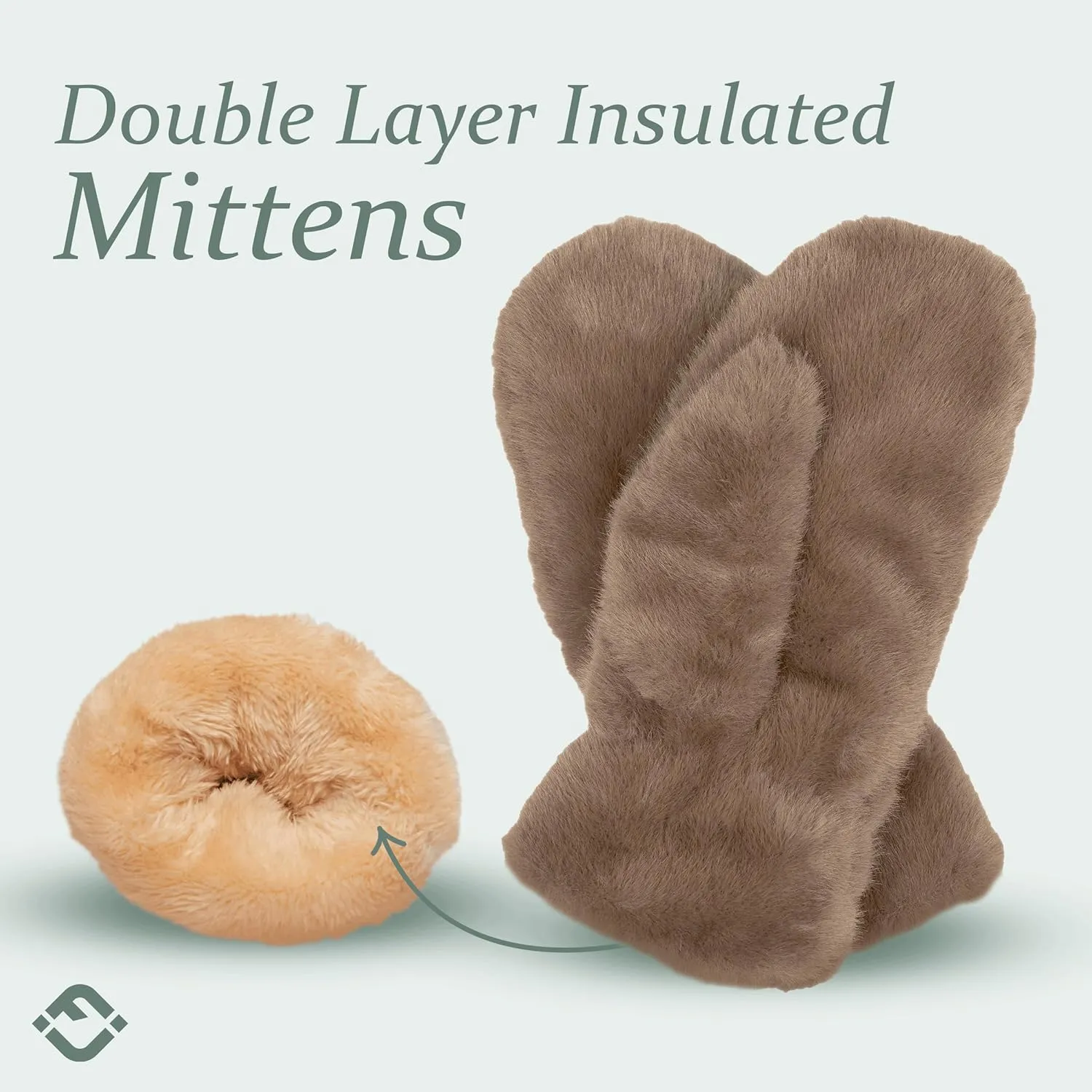 Funky Junque Fuzzy Mittens for Women Faux Fur Cold Weather Gloves Fleece Lined Cute Furry Fluffy Warm Winter Fashion