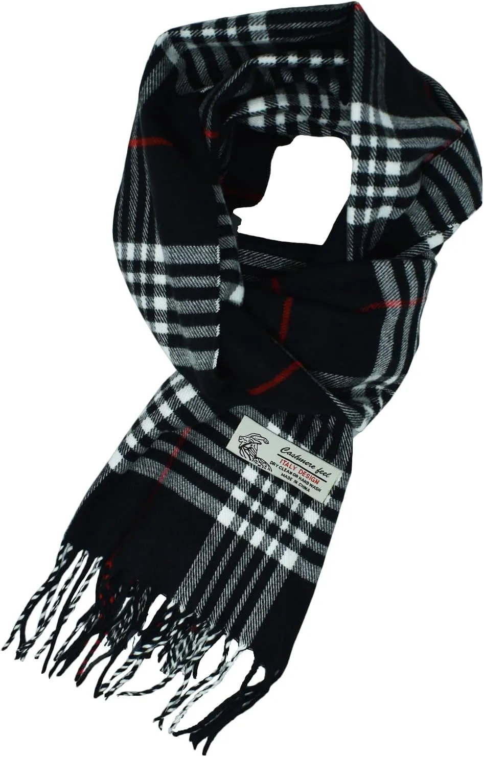 Glory Max Unisex Classic Tartan Plaid Winter Scarf Soft Cashmere Feel 72"x12"