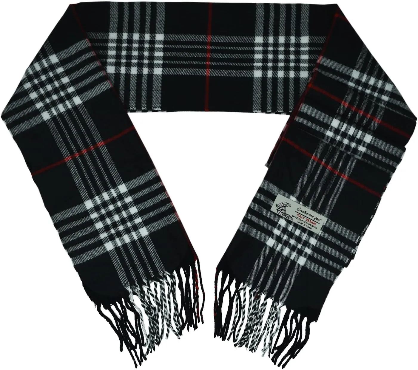 Glory Max Unisex Classic Tartan Plaid Winter Scarf Soft Cashmere Feel 72"x12"