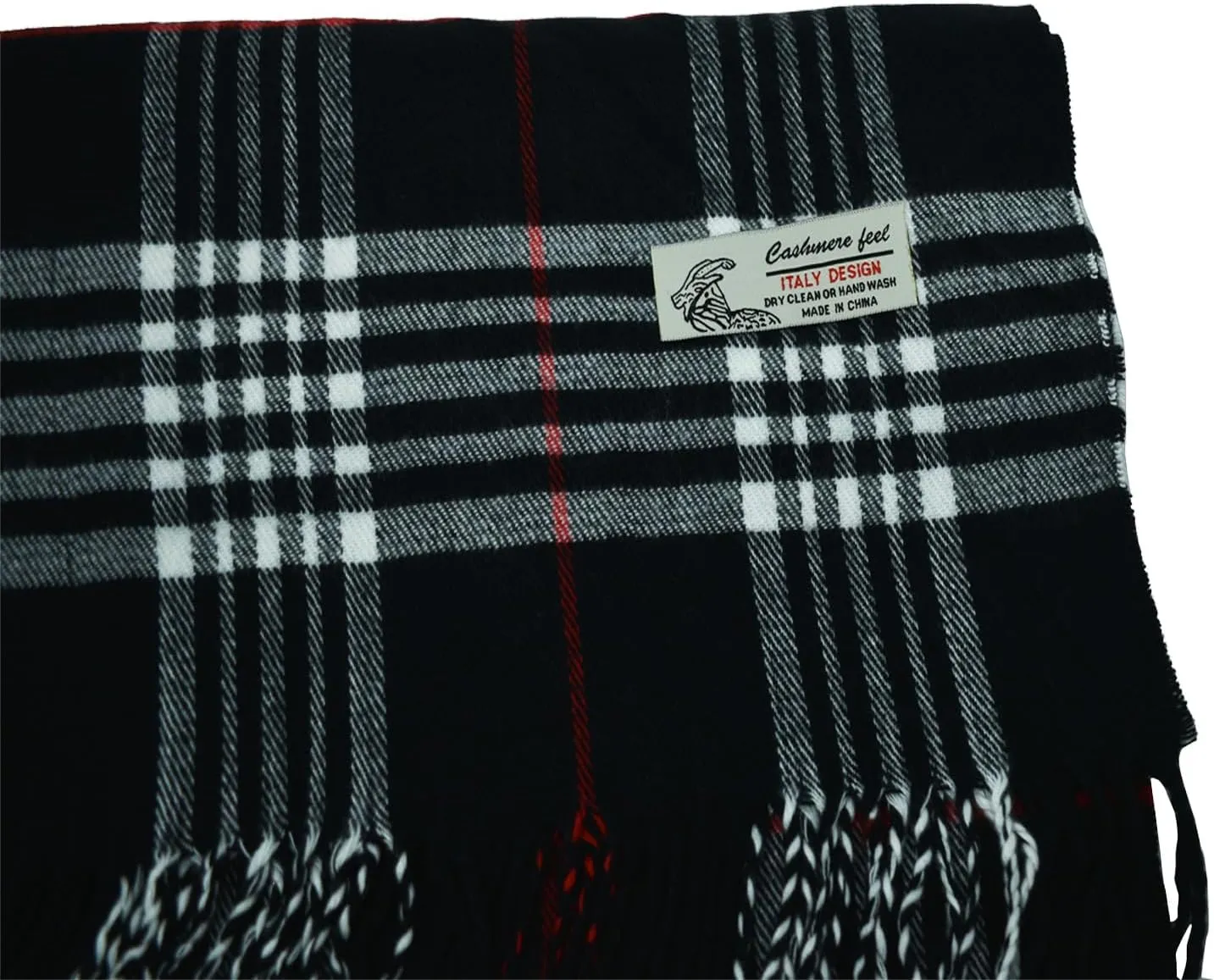 Glory Max Unisex Classic Tartan Plaid Winter Scarf Soft Cashmere Feel 72"x12"